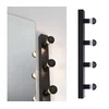 Paulmann 80099 - 4xE14/40W IP44 Kupatilsko osvetljenje za ogledalo REGULA 230V crno