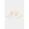 LE SH KA headwear klobuk ženski pleten White Canotier