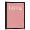 Plakat s preprostim napisom Love - 30x45 white