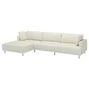 UPPAKRA Modularna sofa s 4,5 sedišta, s lenjivcem, levo/Axvall prljavobela