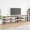 TV ormar Staro drvo 200 x 30 x 50 cm Obrađeno drvo i čelik