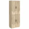 Set ormara 2 pcs Hrast sonoma Konstruirano drvo