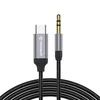 USB-C v 3.5mm male adapter Techsuit AC11 z DAC - 0.5m - siv