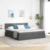 Krevet s od storage Tamno siva 180 x 200 cm Lažna koža