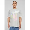 Abstract oversize t-shirt of light asphalt