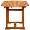 Vrtni blagovaonski stol (120-170) x 80 x 75 cm od drva bagrema