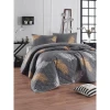 Lessentiel Maison Set prekrivač i jastučnica Olivia, 225x240 cm, siva