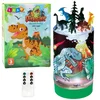 Kreativni set, dinozavri v kozarcu, diamanti, nočna lučka, daljinski upravljalnik, DIY, Lean Toys