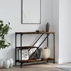 Konzolni stol boja hrasta 88,5x30x75 cm konstruirano drvo