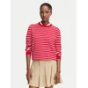 Tommy Jeans Pulover Essential DW0DW20159 Rdeča Regular Fit
