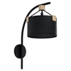 EGLO Zidna lampa POTOSI 1xE27 crna/kraft papir 39945