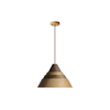 Drveni luster na sajli 1xE27/60W/230V prečnik 33 cm masiv/hrast/orah/kaučukovac