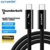 ULT-unite Kabl Thunderbolt 5, Type-C, 120 Gbps, 16K video, PD 240 W, 0.2 m, Crni