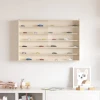 vidaXL Lesena vitrina s polico Drugo Rjava 80 x 8,5 x 54 cm Vezani les