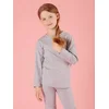 Girls blouse basic grey