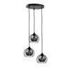 Luster na kablu SOLO BLACK 3x E27/60W/230V, prečnik 30 cm