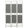 Greatstore 3-panelno platno, siva barva, 105 x 165 cm, tkanina