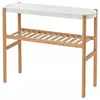 SATSUMAS Stalak za cveće, bambus/bela, 70 cm