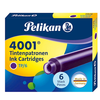 Tinta za nalivpero patrone kratke pk6 4001 Pelikan 301697 ljubičasta