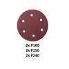 Asist Komplet brusnega papirja - 2xP100, 2xP150, 2xP240 za AE3S80