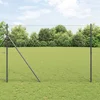 vidaXL Šesterokotna ograja Siva 1,5 x 10 m PVC