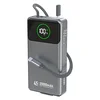 DUDAO K31 Pro 20000mAh prenosna baterija z zložljivim kablom USB-C 45W - siva