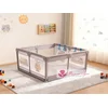 Joy siva+print ogradica za bebe 127x127 cm ( 22686 )