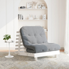 Futon na razvlačenje s madracem bijeli 80x206x11 cm borovina