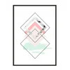 shumee PLAKAT V OKVIRJU 53x73 cm Geometrija P1092