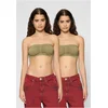 Womens bras Bandeau 2-Pack khaki+khaki