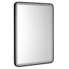 SWIDA LED-Mirror 60x80cm, Touch Sensor, dimmable, black matt - 60x80x3,5 cm - Aqualine - 24 - Aluminij - Pravokotnik - 600 - 800 - IP44 - 2160 - 30 - Illuminated mirrors - 14