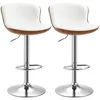 Homestar Set barskih stolov 2 kosa 46x50x85-106 cm kremno bela