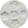Cernit Silicone Mould 7 cm Flowers