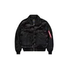 ALPHA INDUSTRIES Prehodna jakna CWU-45/P rjava/temno siva/črna