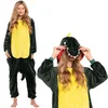 Nikcorp Ženska pižama Kigurumi Onesie Dinozaverski kombinezon zelen 175-185 cm XL