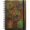 Pyramid International beležka HARRY POTTER A5 HOGWARST CREST&FOUR HOUSES