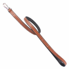 Usnjen pasji povodec Collar Soft - 183 cm, 13 mm - rjavo-črn