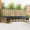 Set vanjskih sofa s jastukom 10 pcs Bijela i antracit