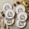 Hermia Set dezertnih tanjira, 6 komada, Beli