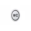 Simbol WC MINOTTI samolepljivi hrom