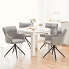 Homestyle4U Jedilna miza, 106x106x76,5 cm, bela