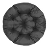 AIO FACTORY Vrtna blazina 65 cm za viseči stol, štorkljino gnezdo, vodoodporna, črna