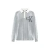 Calvin Klein Jeans Pulover črna/bela