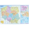 Poljska. Zemljevid s kodami, podloga za mizo.