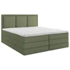 MID.YOU POSTELJA BOXSPRING 140 cm x 200 cm , tekstil zelena