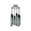 LUNA 96 LUSTER 6*GU10 BLACK/SMOKED GLASS