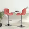 Vidaxl vidaXL Barski stoli, komplet 2 kosov, roza, oblazinjeni z žametom