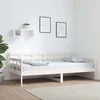 Dnevni ležaj bijeli od masivne borovine 90 x 190 cm