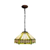 BRILAGI - Tiffany vitražni luster na lancu EMERALD 1xE27/60W/230V prečnik 40 cm