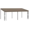 Vidaxl Paviljon za namestitev na steno 6x3 m taupe blago